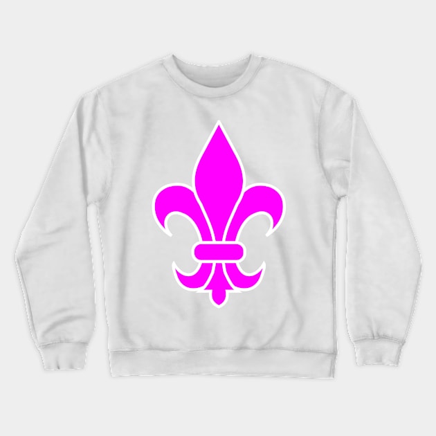 fleur de lis (pink) Crewneck Sweatshirt by PabloDeChenez